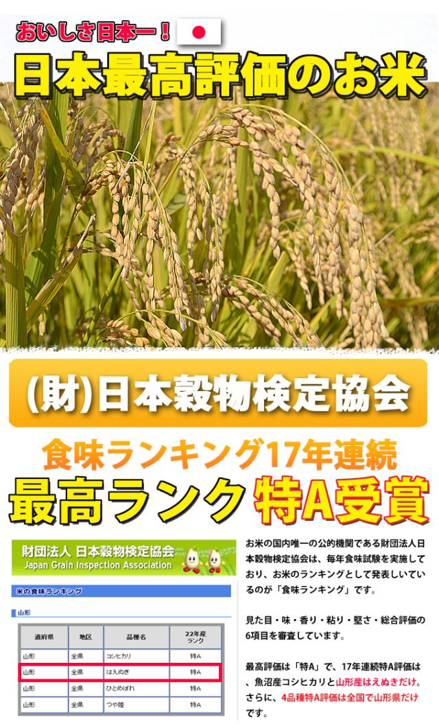 日本穀物検定 米（穀類・餅）