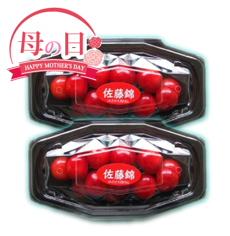 [母の日]佐藤錦100gきららパック2入（5/9〜5/11着）