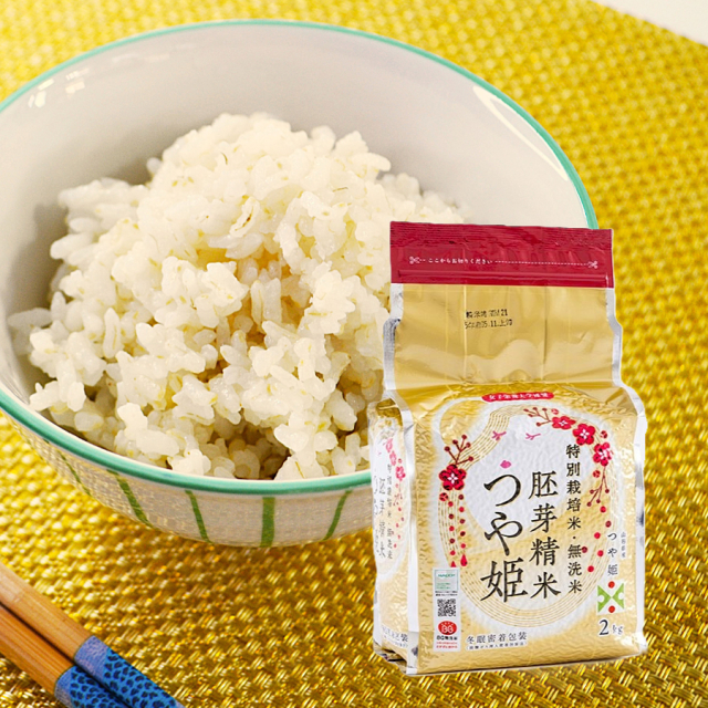 つや姫胚芽精米 BG無洗米 2kg×5袋