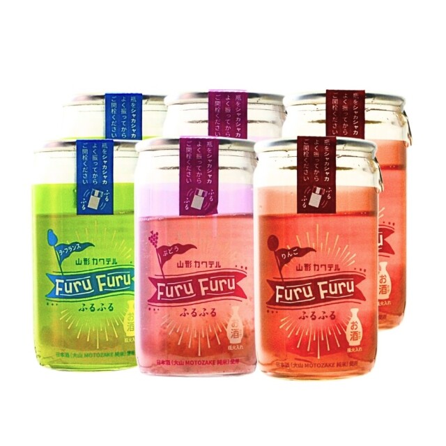 山形カクテルふるふる 3種セット（りんご・ぶどう・ラフランス各2本