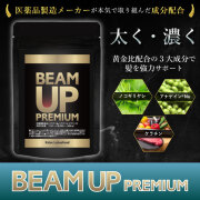 【毛髪用サプリ】 ノコギリヤシ アナゲイン ケラチンの3大成分を黄金配合 厳選32種類の成分 栄養機能食品 【BEAM UP PREMIUM】 60粒約30日分