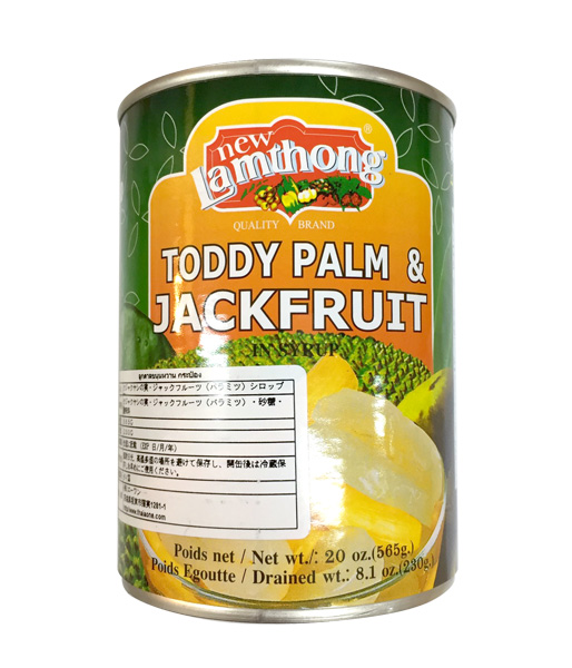 クジャクヤツ実・ジャックフルーツシロップ(565g)/Toddy Palm & Jackfruit Lamthong