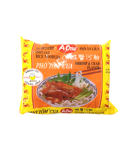 ベトナムのフォー エビとカニ味(65g)/Instant Rice Noodles Shrimp & Crab Flavor