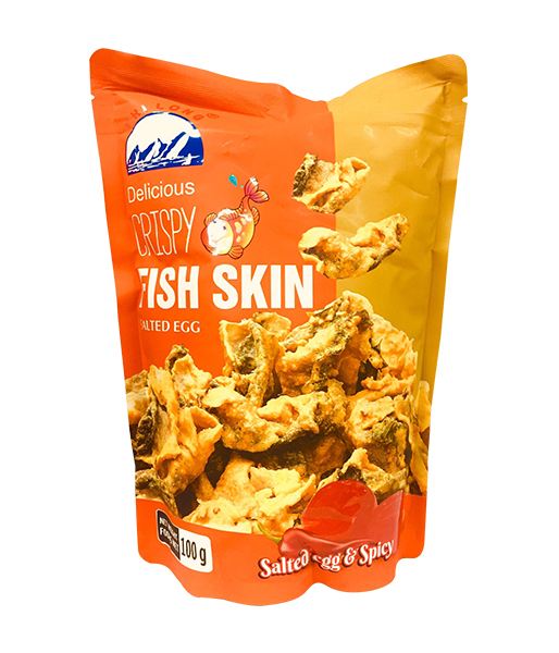 クリスピーフィシュスキン スパイシーエッグヨーク味(100g) /Crispy Fish Skin