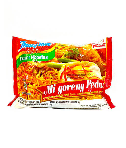 Indo Mie 激辛ミーゴレン味(80g)/Indo Mie Instant Hot Fired Noodles Mi Goreng  Pedas Flavour