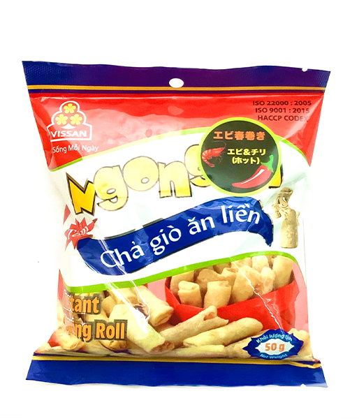 ヴィッサン・海老ミニ春巻き エビ&チリ味 (50g)