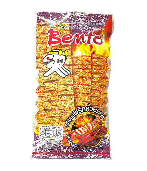 ベント・イカスナック 焼唐辛子ソースの焼イカ味 (18g)