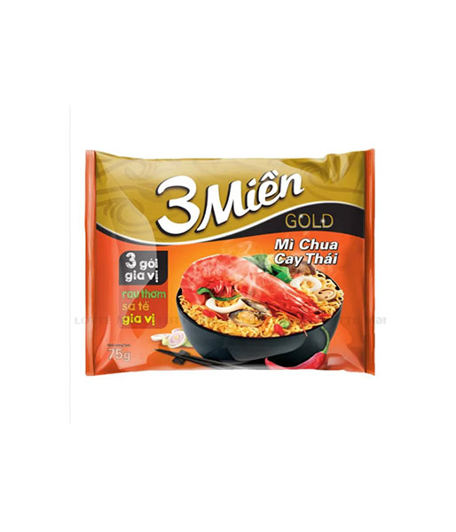 3Mien トムヤムクン味　インスタントヌードル 75g