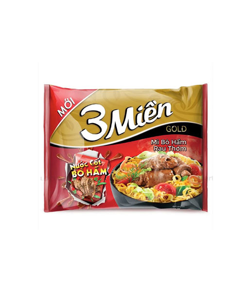 3Mien ビーフ味　インスタントヌードル　75g