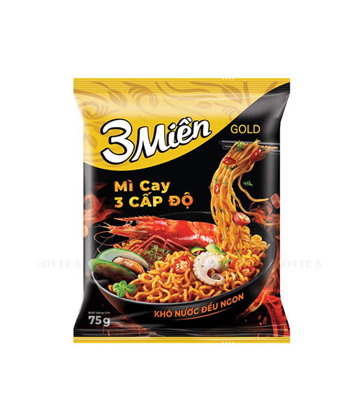 3Mien トムヤムクン味 ドライ インスタントヌードル　75g