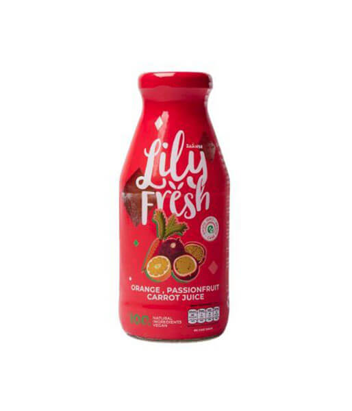 リリフレッシュ　オレンジ　パッションフルーツ　ニンジン　ミックスジュース 250ml