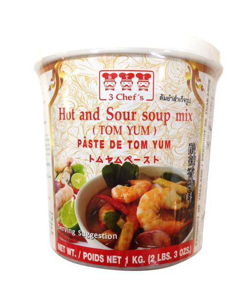 トムヤムペースト サームシェフ KG/3 Chef's Hot and Sour Soup Mix (Tom Yum) (1kg)