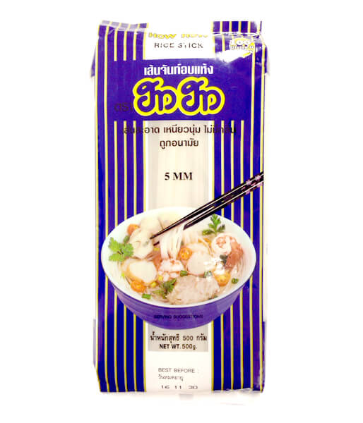 ライススティック 5mm (ハウハウ) 500g/How How Rice Stick (Rice Noodles)