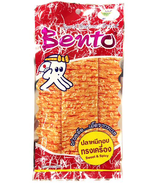 イカスナック 辛イカ Bento(24g)/Squid Seafood Snack Bento(24g)