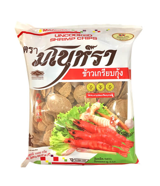 マノーラ シュリンプクラッカー(1kg)/Manora Uncooked Shrimp Chips