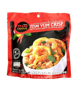 トムヤムクリスプと干し海老とカシューナッツ タイお菓子(70g)/Tom Yum Crisp with Dried Shrimp & Cashew Nuts