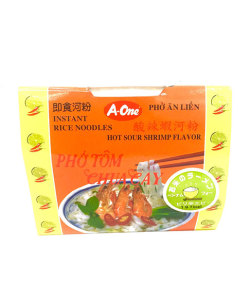 カップフォープリ辛エビ味(60g)/Rice noodles cup hot sour shrimp flavor