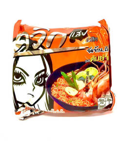 トムヤムエビペースト味(60g)/WaiWaiQuick Tom-Yum Shrimp Flavour Instant Noodles