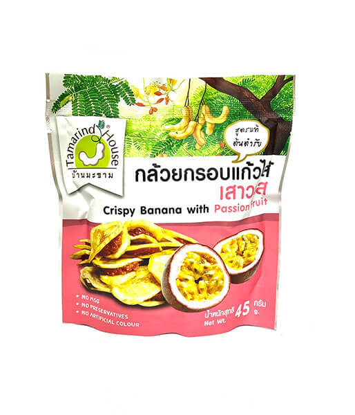 バナナチップスとパッションフルーツジャーム味 (45g)