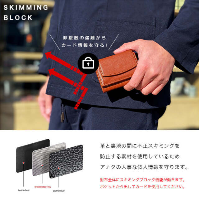 CHARIS POCHE【本革】ミニウォレット-PART2 HIGH GRADE- AB-LW502