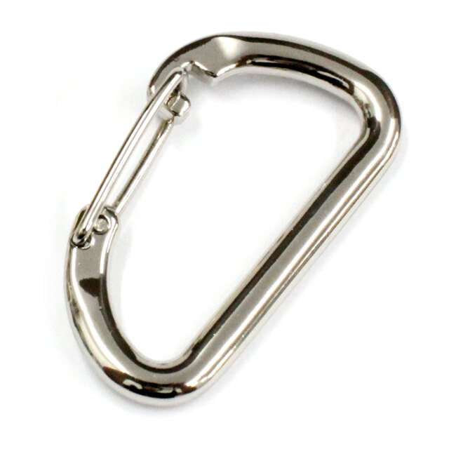 カラビナ シンプル 鏡面仕上げ キーホルダー クラフトパーツ ゴールド