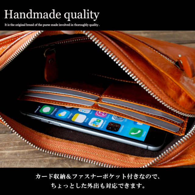 レザーバッグ セカンドバッグ メンズ 本革 バロンレザー