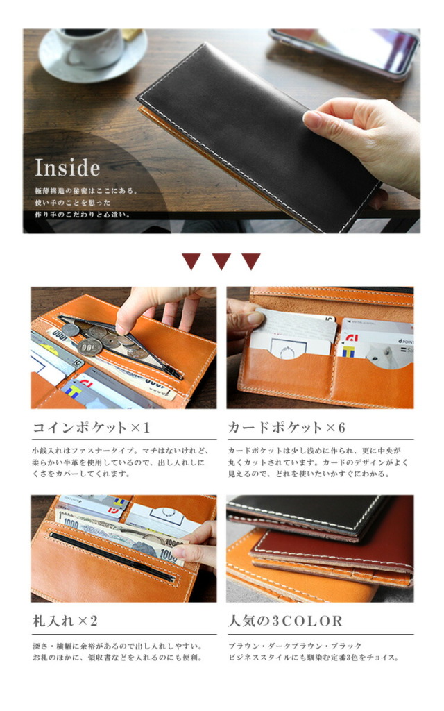 レザーウォレット 長財布 メンズ/レディース/ユニセックス 本革