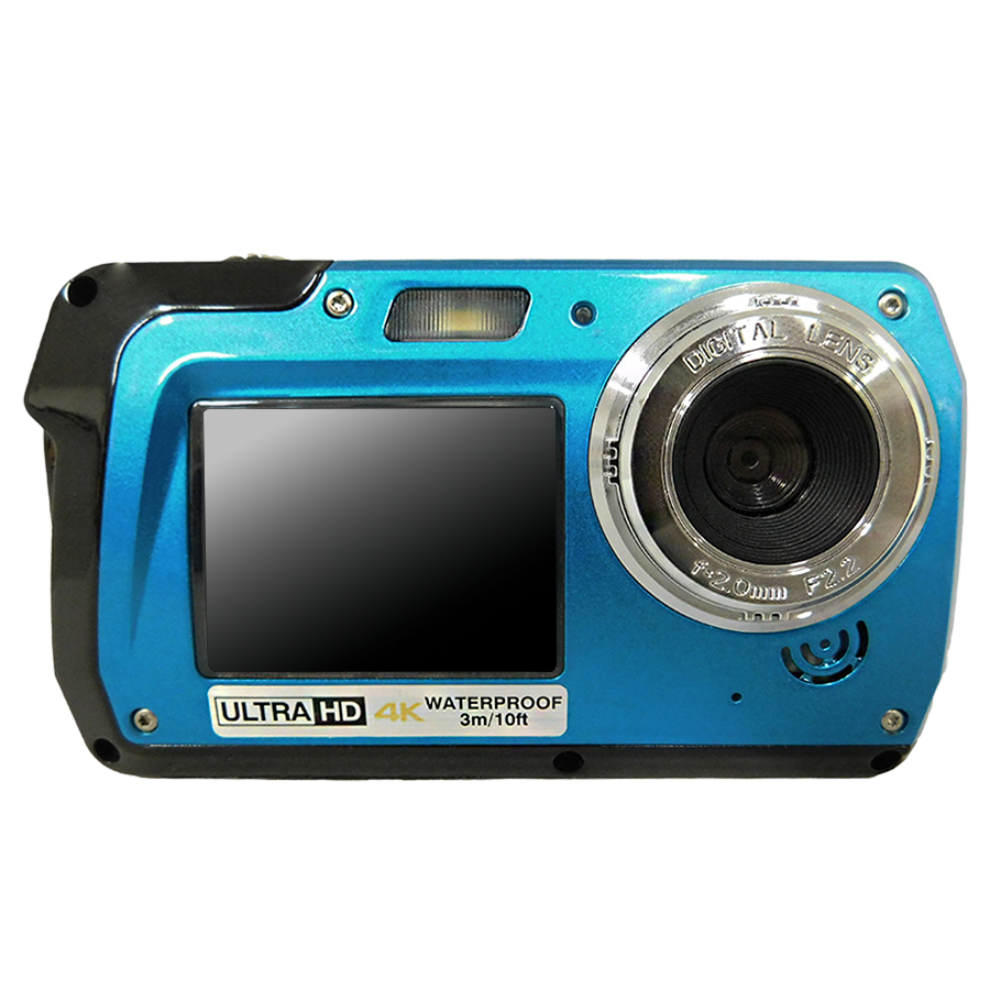 DCAM-WT-4K | ダブルLCDモニター SONYセンサー搭載 4K防水デジタルカメラ【デジタルカメラ】【ブロードウォッチ】