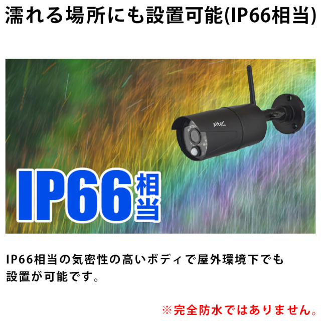 AFH-101 防犯カメラ 監視カメラ ワイヤレスカメラ 無線カメラ キャロットシステムズ オルタプラス