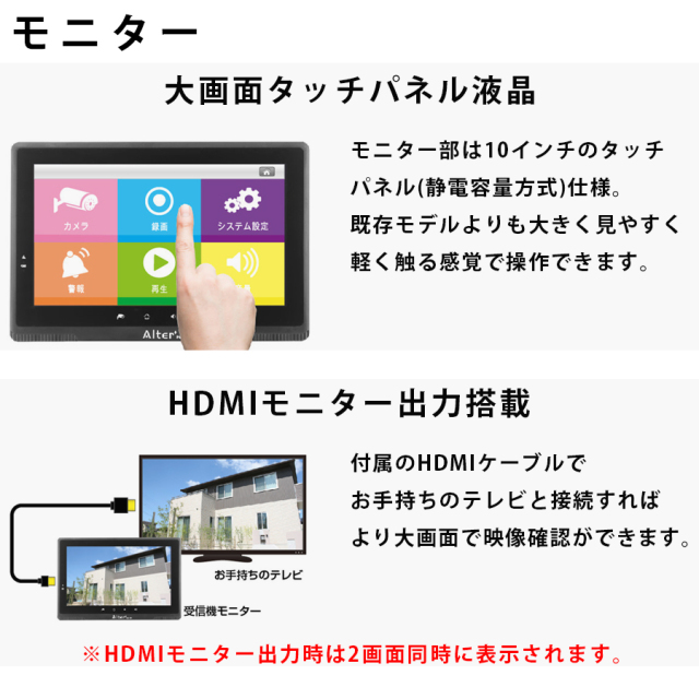 AFH-101 防犯カメラ 監視カメラ ワイヤレスカメラ 無線カメラ キャロットシステムズ オルタプラス