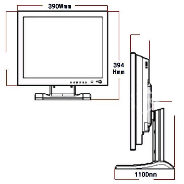 AMT-17 防犯カメラ 監視カメラ モニター
