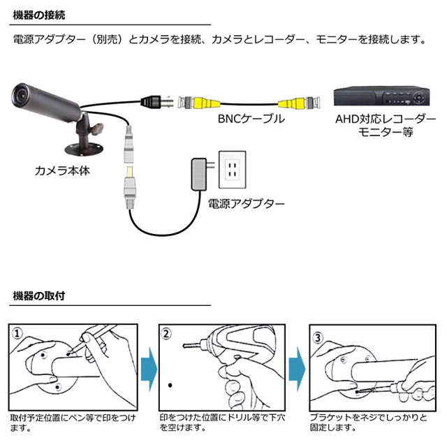 ASC-AHD1080MSC 防犯カメラ 監視カメラ 小型カメラ