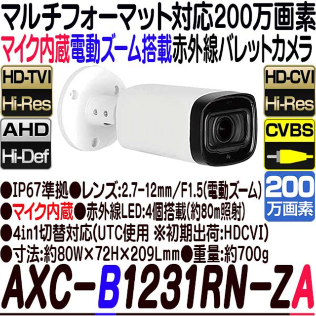 AXC-B1231RN-ZA 防犯カメラ 監視カメラ