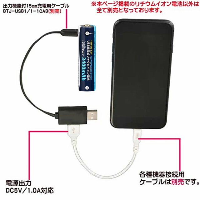BTJ-1865034-LIT 18650 リチウム電池