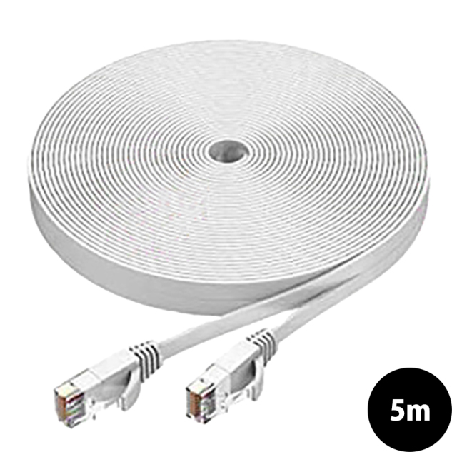 Cat6f-5.0M カテゴリー6 フラットタイプ LANケーブル