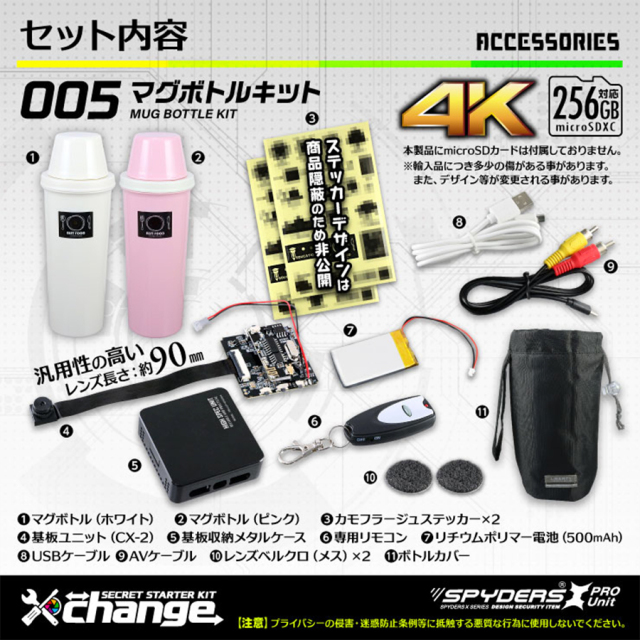 CK-005D | 4K録画対応基板(基盤)ユニット小型カメラ 自作セット