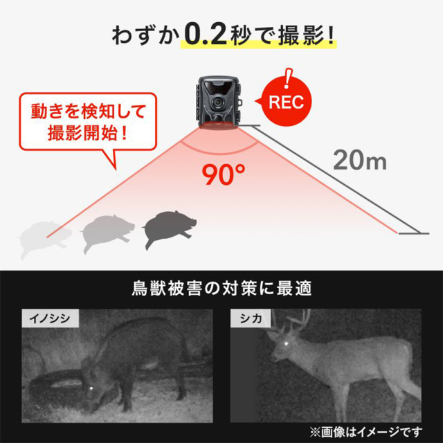 CMS-SC07BK 連続録画機能付きトレイルカメラ