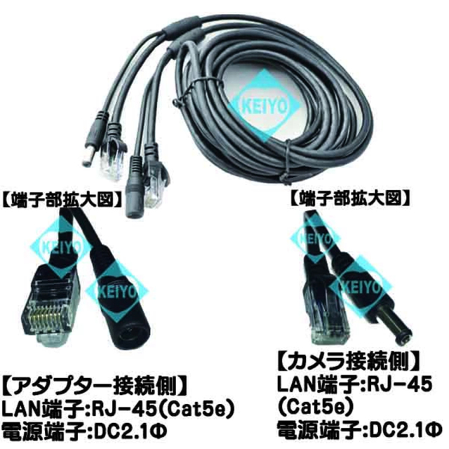 DCV-5L ケーブル 防犯カメラ 監視カメラ ネットワークカメラ IPカメラ