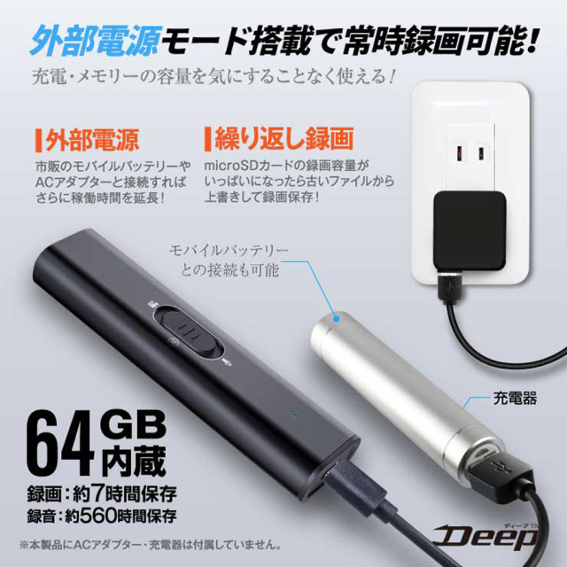 DPGX-308 小型カメラ スパイカメラ 隠しカメラ オンスクエア スパイダーズX