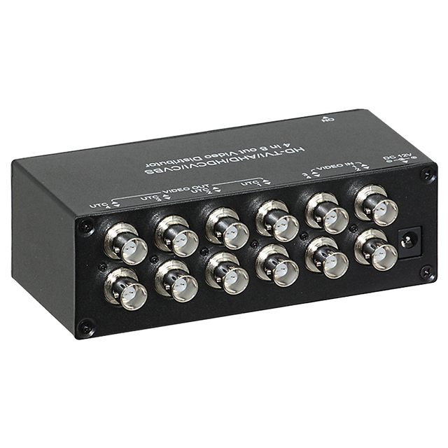 E768HD | AHD・TVI・CVI・CVBS対応 映像4入力8分配器(分配機)【防犯カメラ】【監視カメラ】