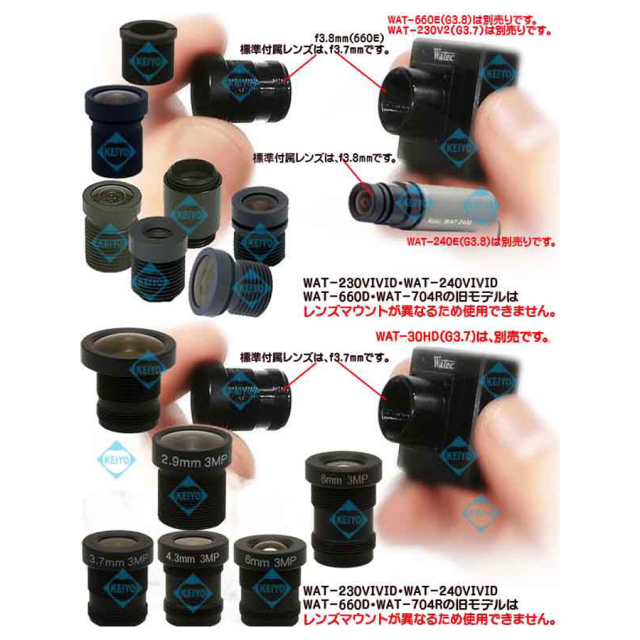 EX010-M12-2 | M12マウントレンズ用10mmエクステンダー【防犯カメラ
