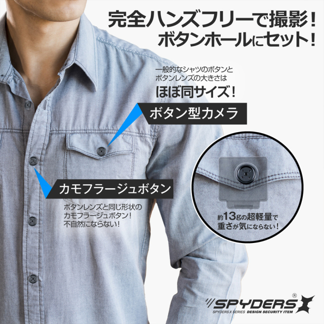F-805 小型カメラ スパイカメラ 隠しカメラ オンスクエア スパイダーズX