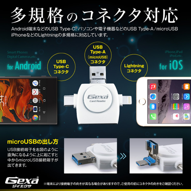 GA-027W カードリーダー オンスクエア Gexa ジイエクサ