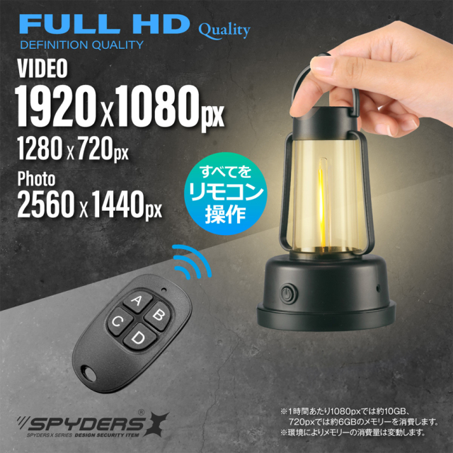 H-781 小型カメラ スパイカメラ 隠しカメラ オンスクエア スパーダーズX