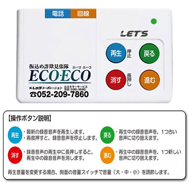 振込め詐欺見張隊 ECOECO 振り込め詐欺 レッツ・コーポレーション