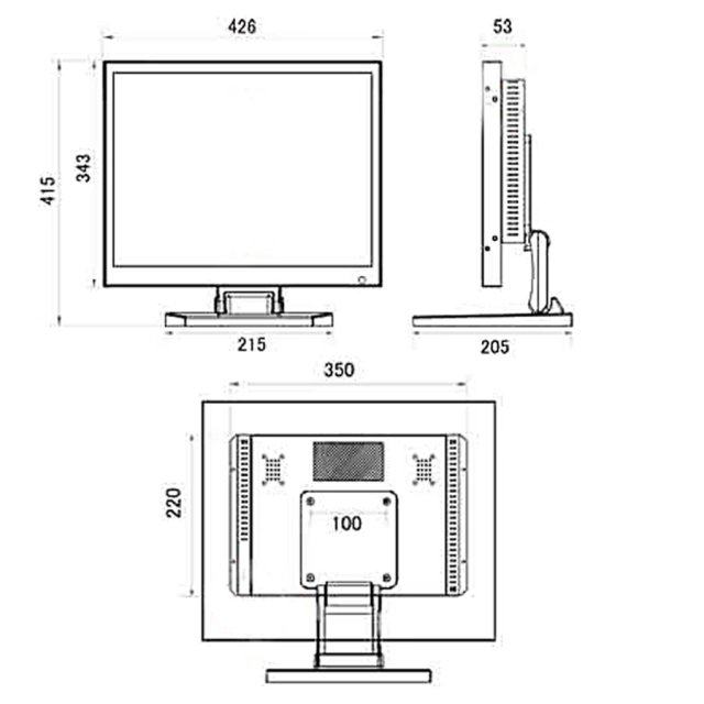 LAD-DT19 防犯カメラ 監視カメラ モニター CEPSA セプサ