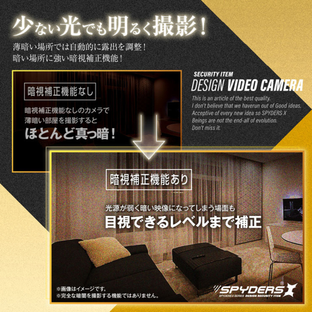 M-962 スパイカメラ 小型カメラ 隠しカメラ 電卓型カメラ オンスクエア スパイダーズX