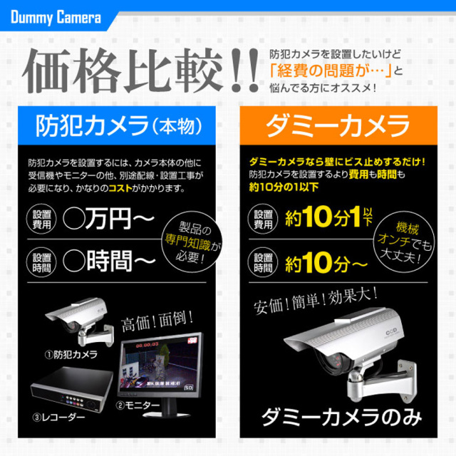OS-163 防犯カメラ 監視カメラ ダミーカメラ オンスクエア