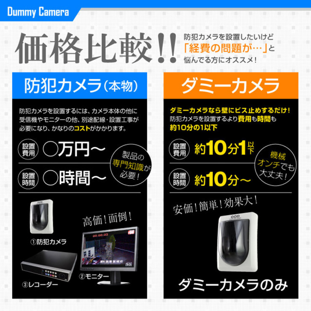 OS-170  防犯カメラ 監視カメラ ダミーカメラ オンスクエア