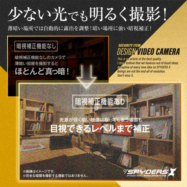 P-128 スパイカメラ 小型カメラ 隠しカメラ ペン型カメラ オンスクエア スパイダーズX